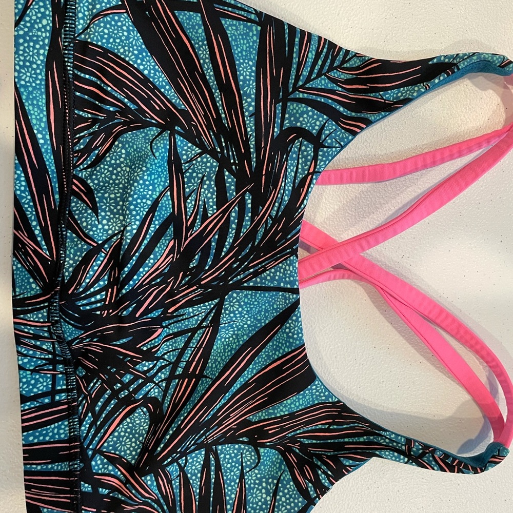 Multicolored lululemon sports bra.